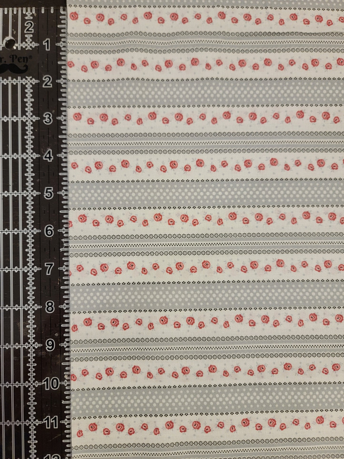 Audrey- Rose & Stripes Fabric (half yard increment)