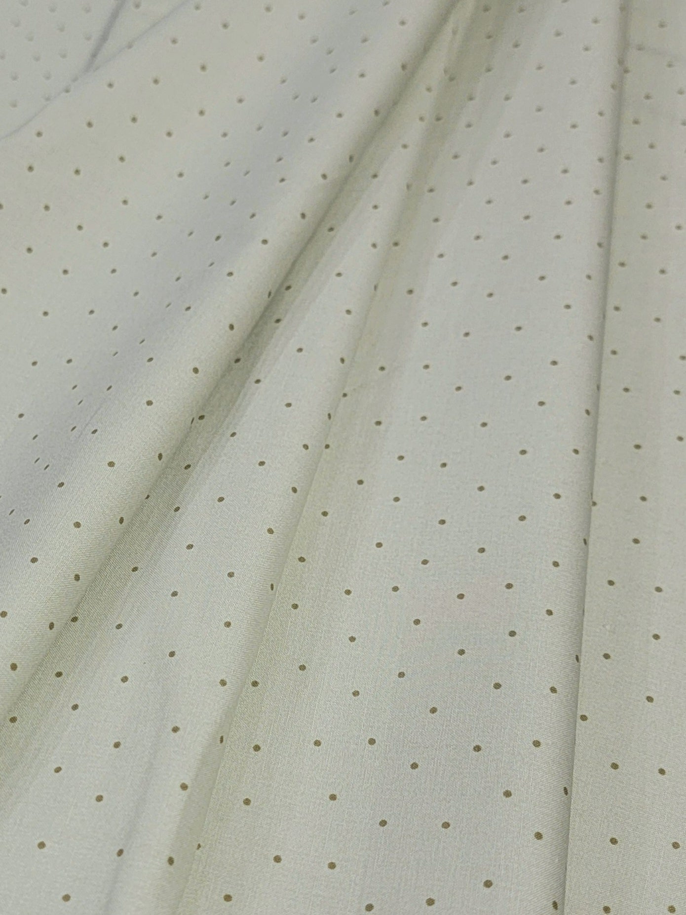 Charlotte- Light Olive Pin Dot Fabric (half yard increment)