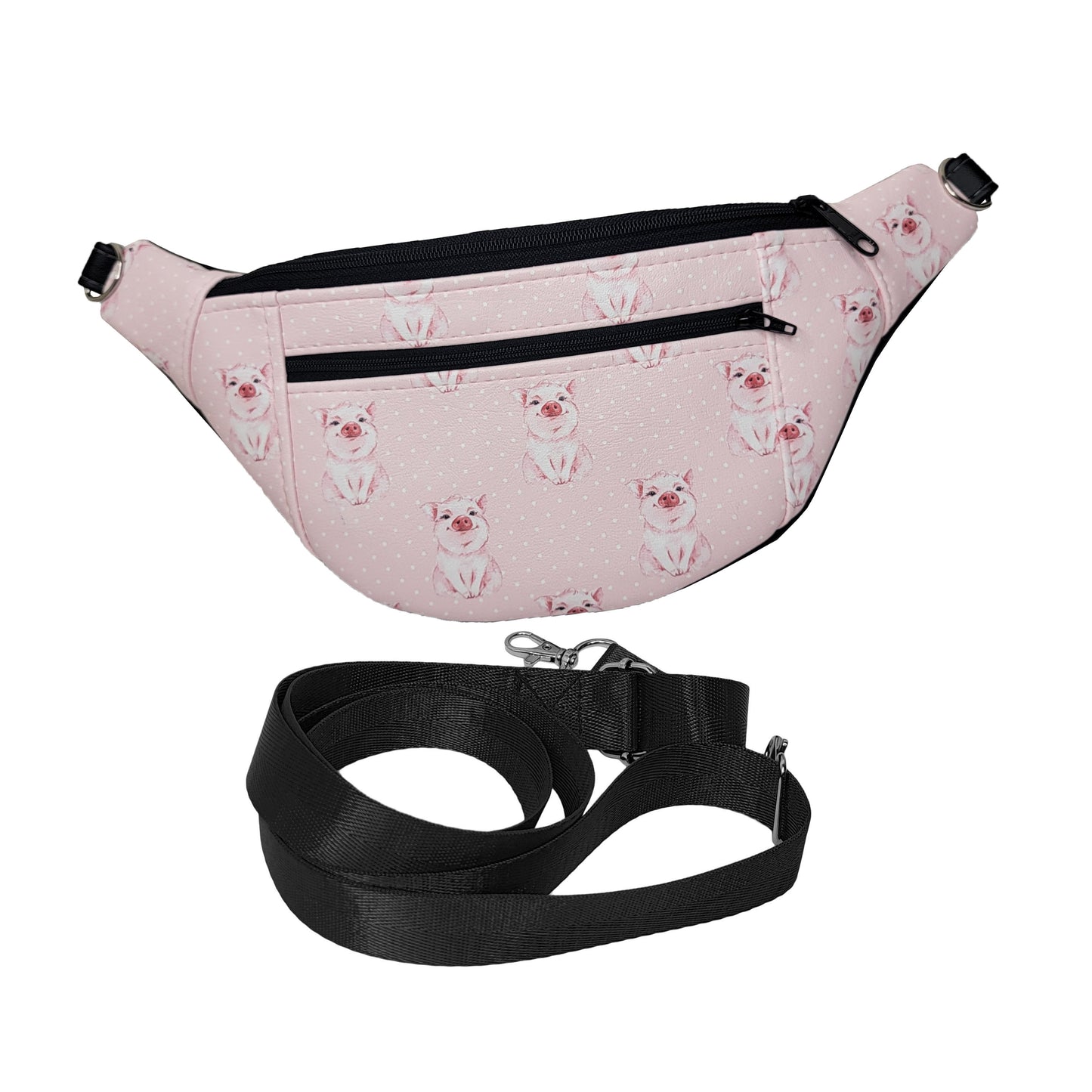 Pigs & Polka Dots- Ferris Fanny Pack