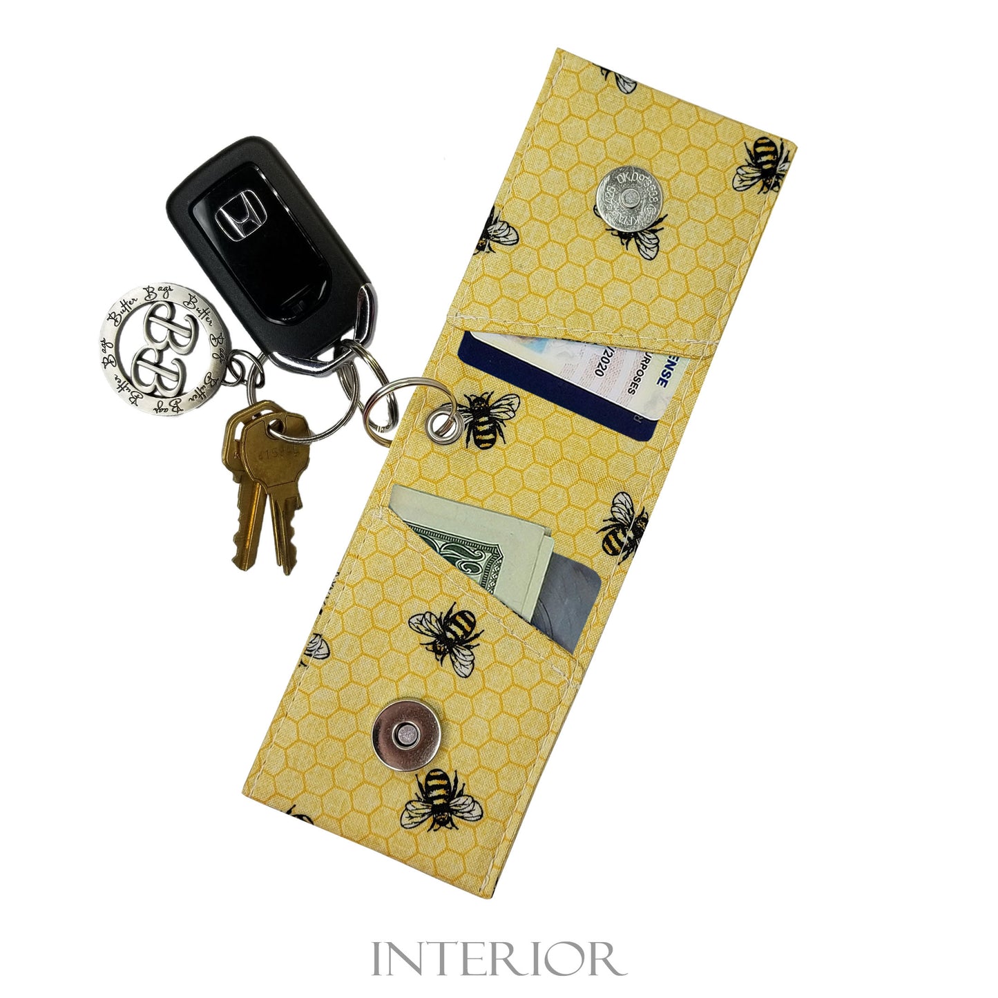 Honey Bee Keychain Wallet