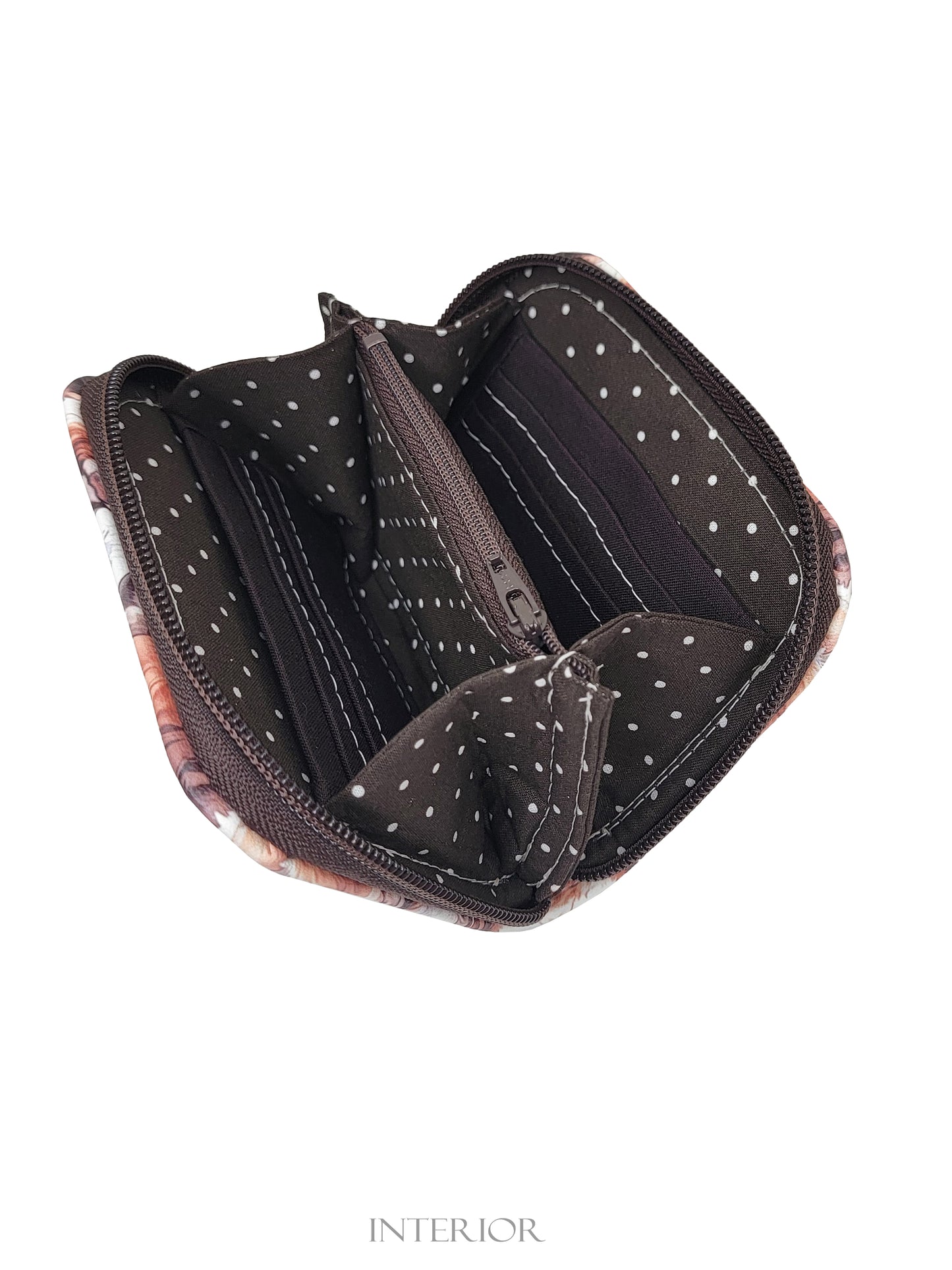 Highland Cow Mini Zip Around Wallet