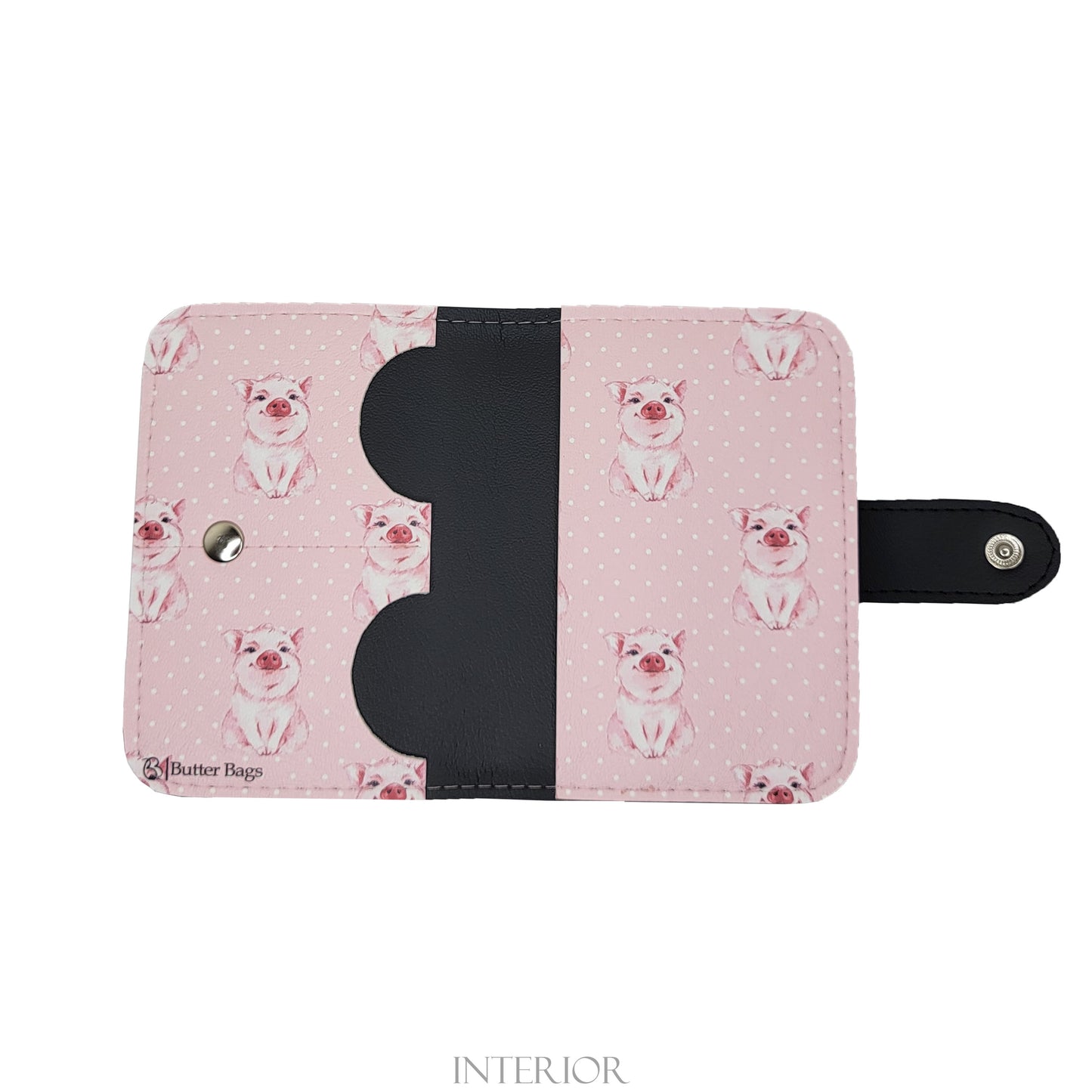 Passport Holder- Pigs & Polka Dots