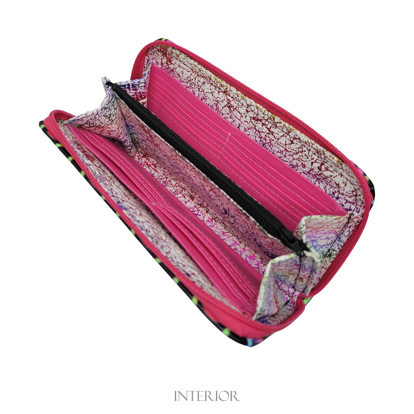 Peace Signs Zip Around Wallet