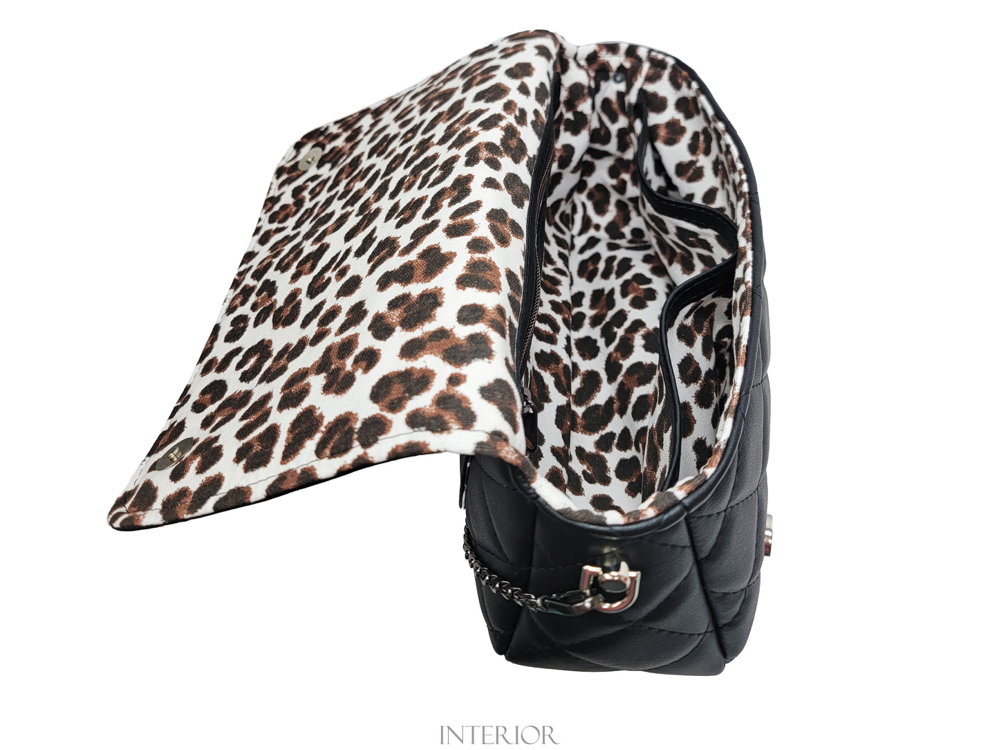 Black Quilted Crossbody