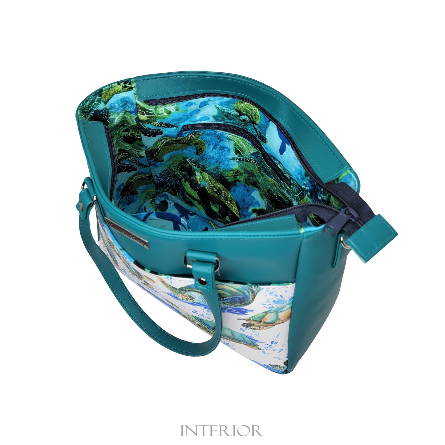 Sea Turtle Becca Handbag (teal)