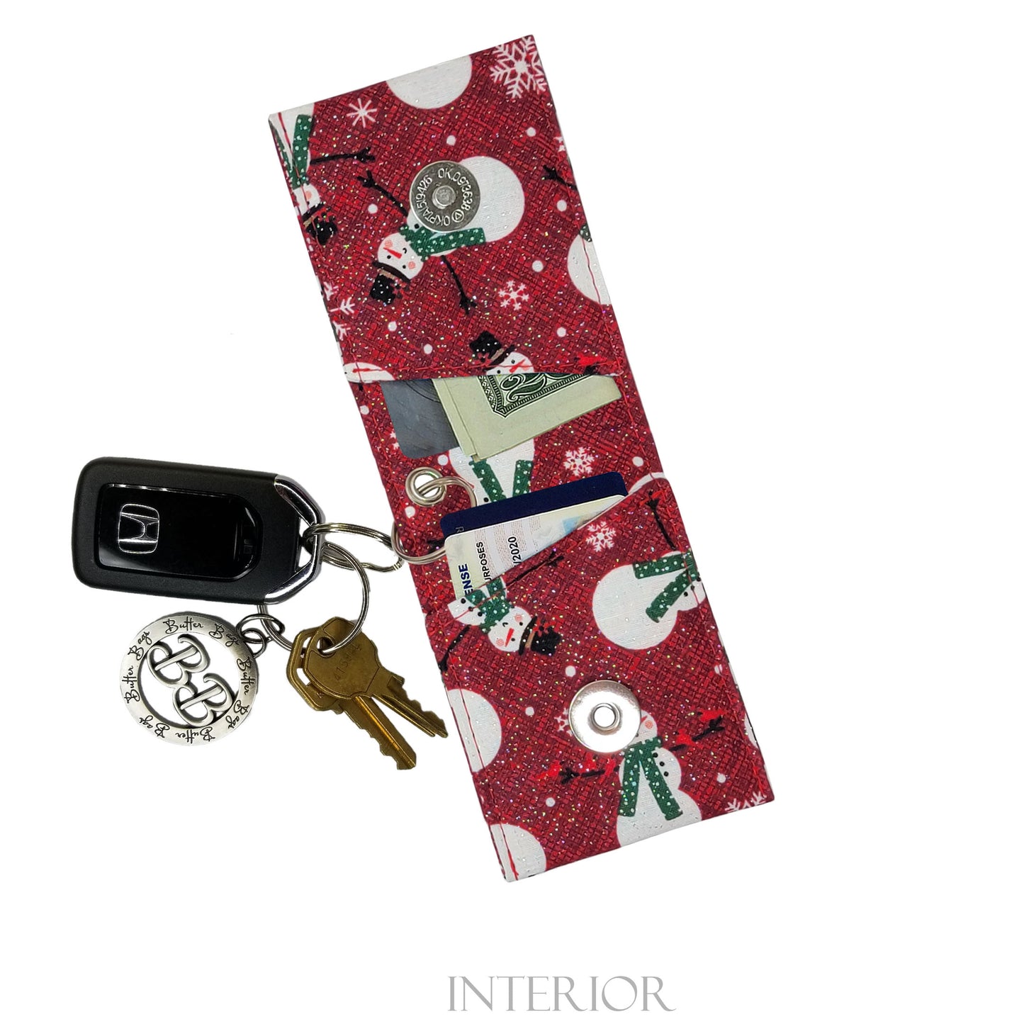 Snowman Keychain Wallet