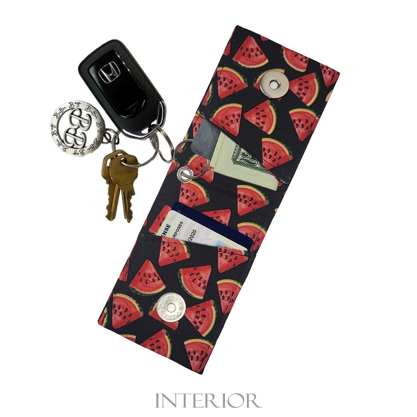 Summer Watermelon Keychain Wallet