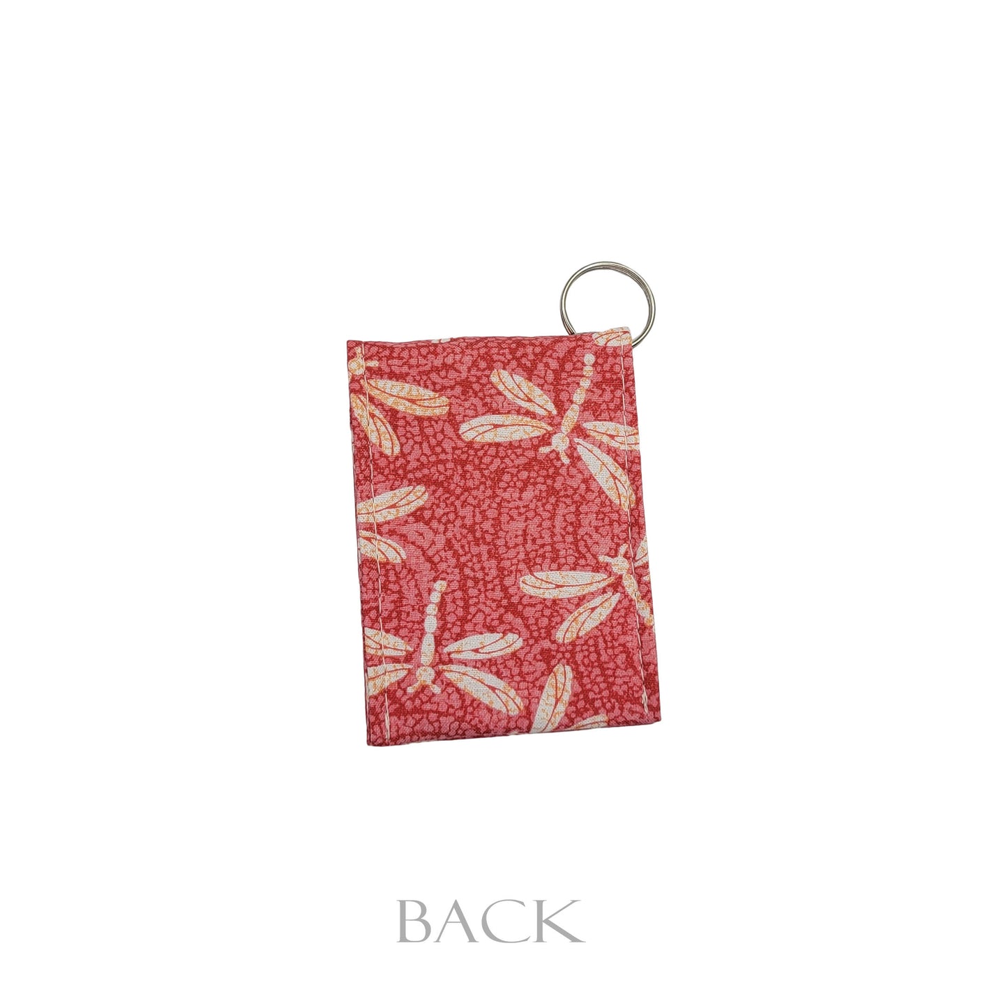 Pink Dragonfly Keychain Wallet