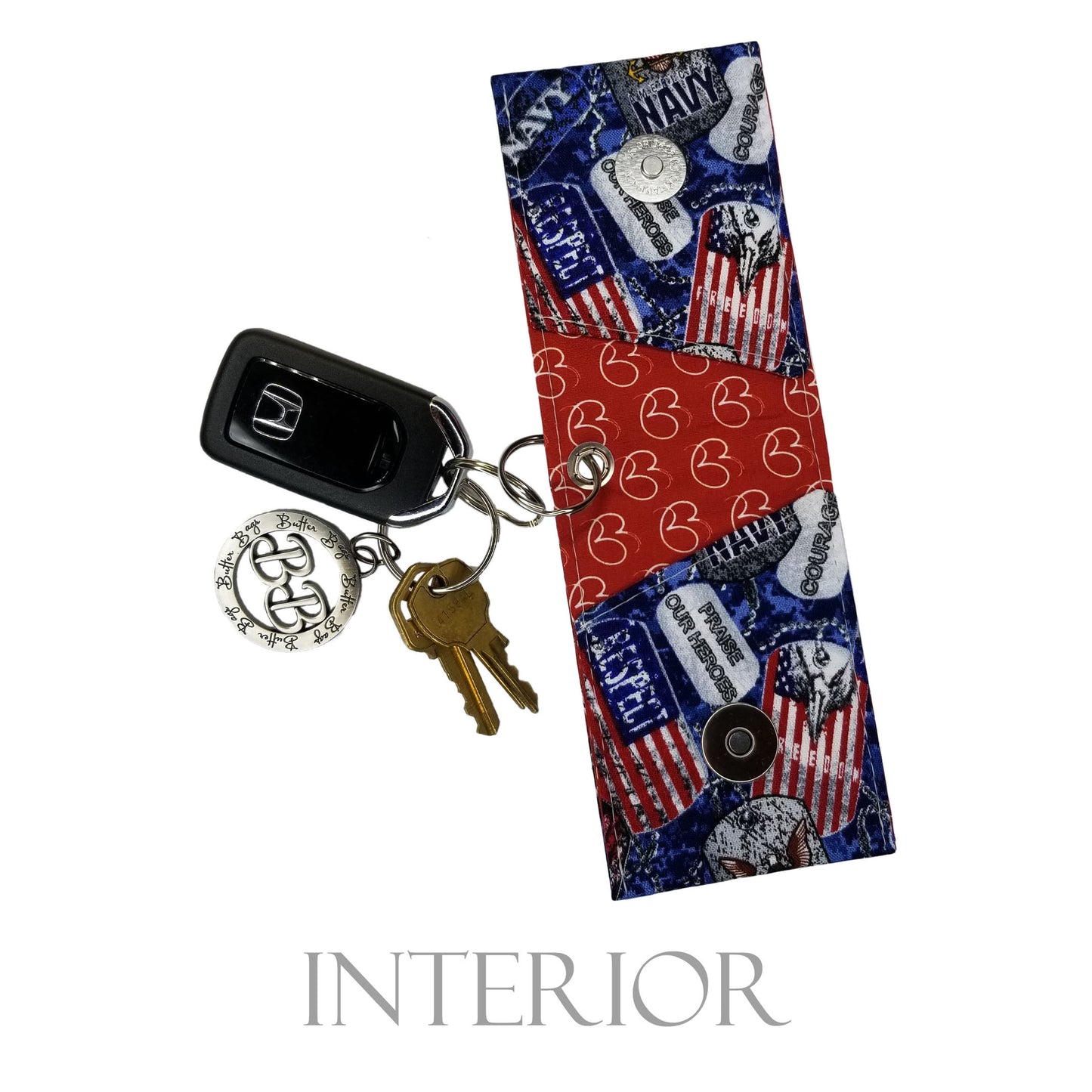 Navy Keychain Wallet