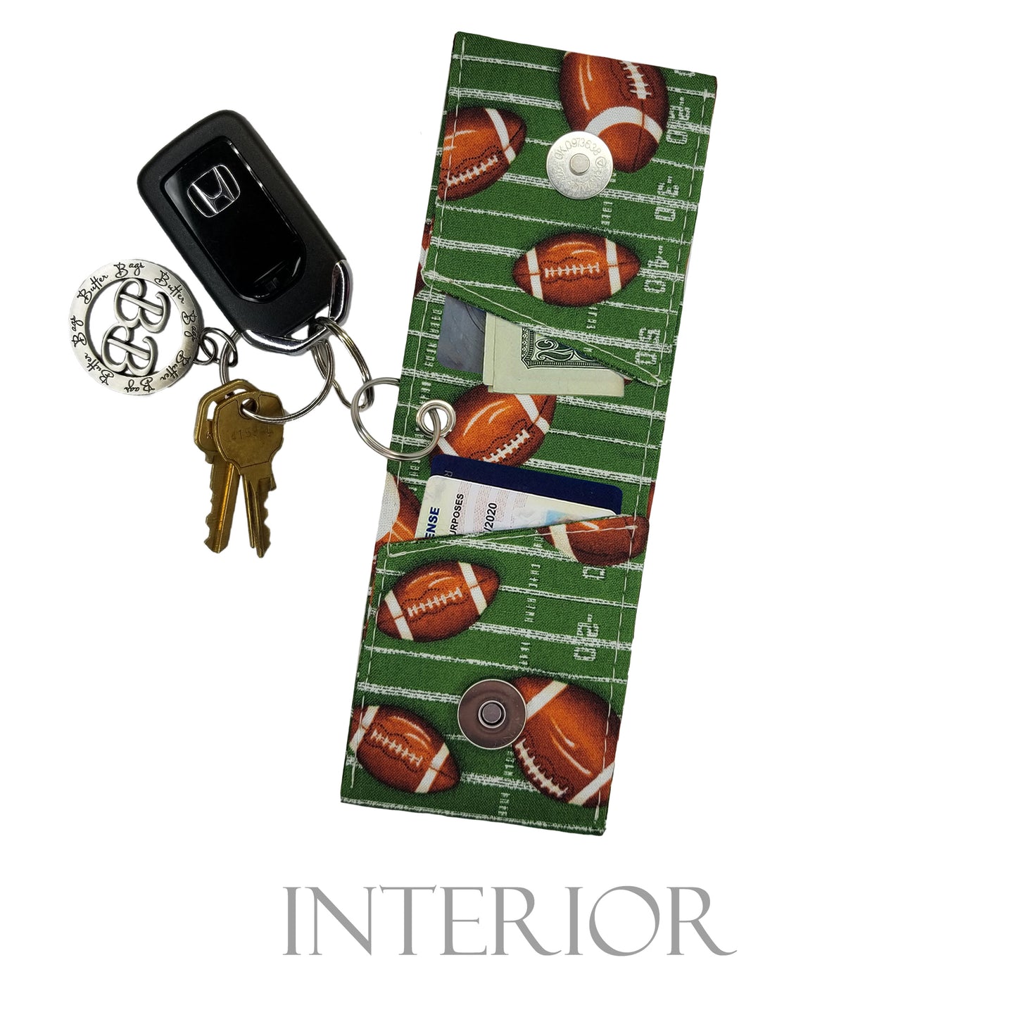 Football Keychain Wallet