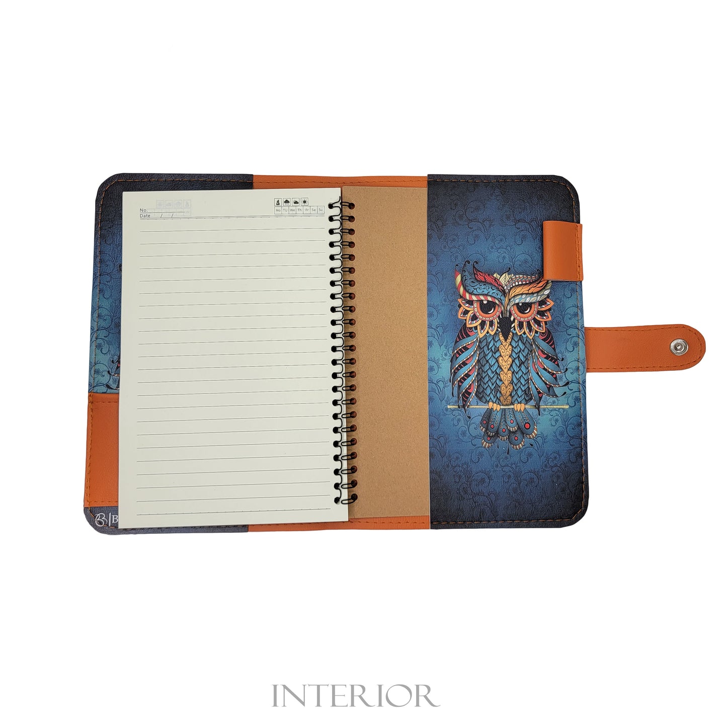 Midnight Owl (orange)- Notebook & Cover