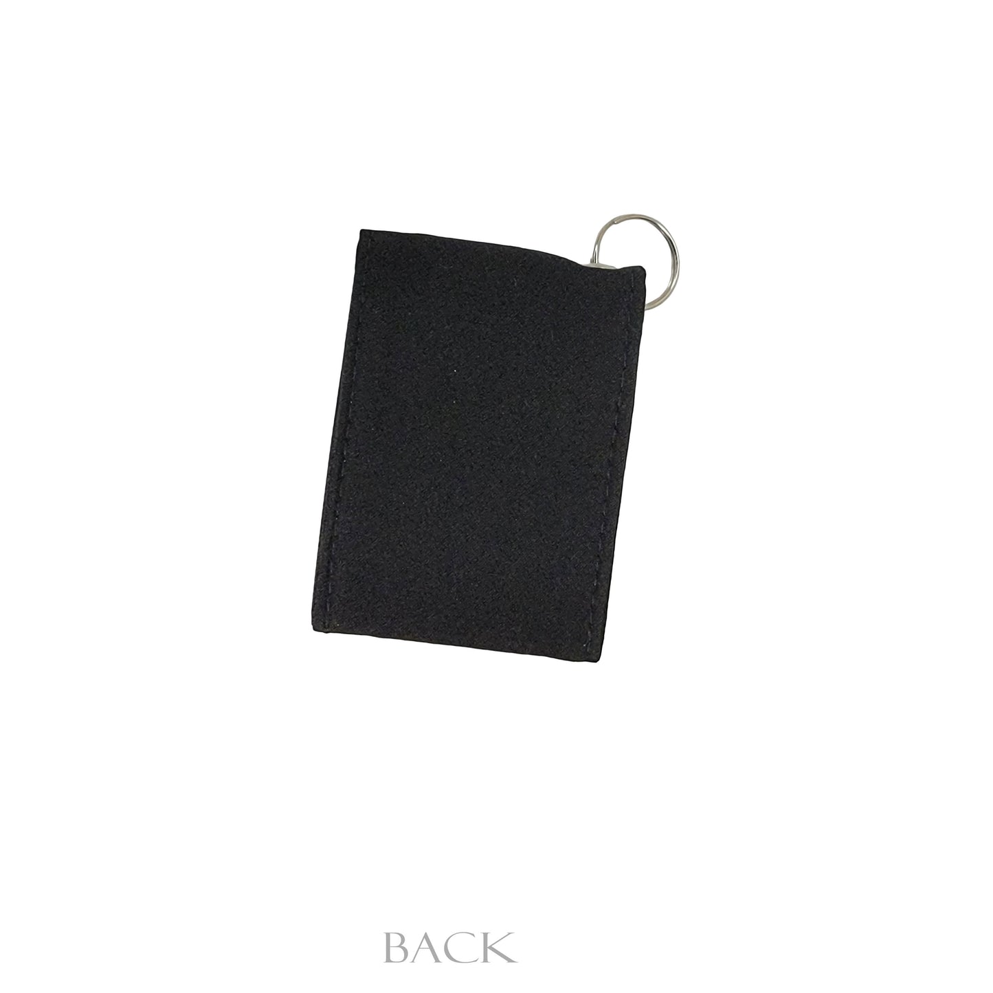 Solid Black Keychain Wallet