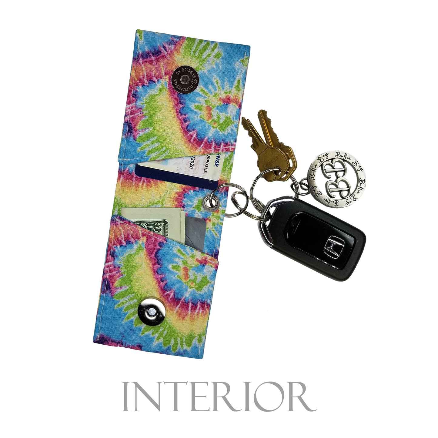 Tie Dye Keychain Wallet