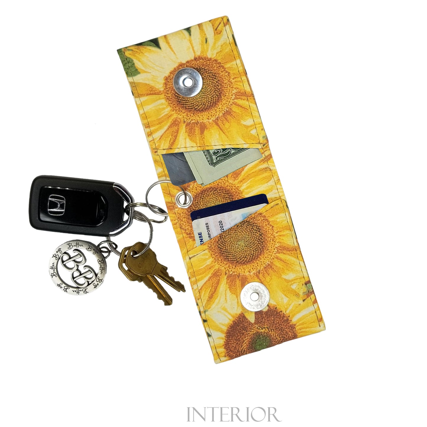 Sunflower Keychain Wallet