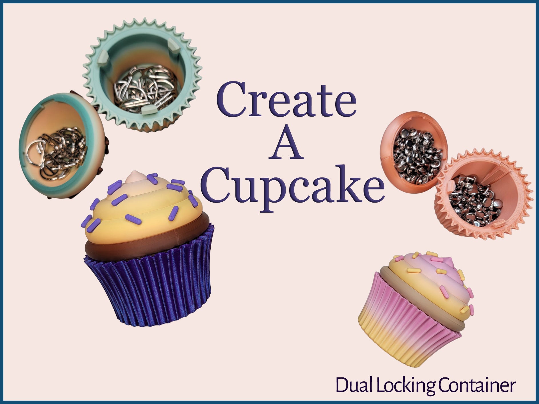 Cupcake Dual Container