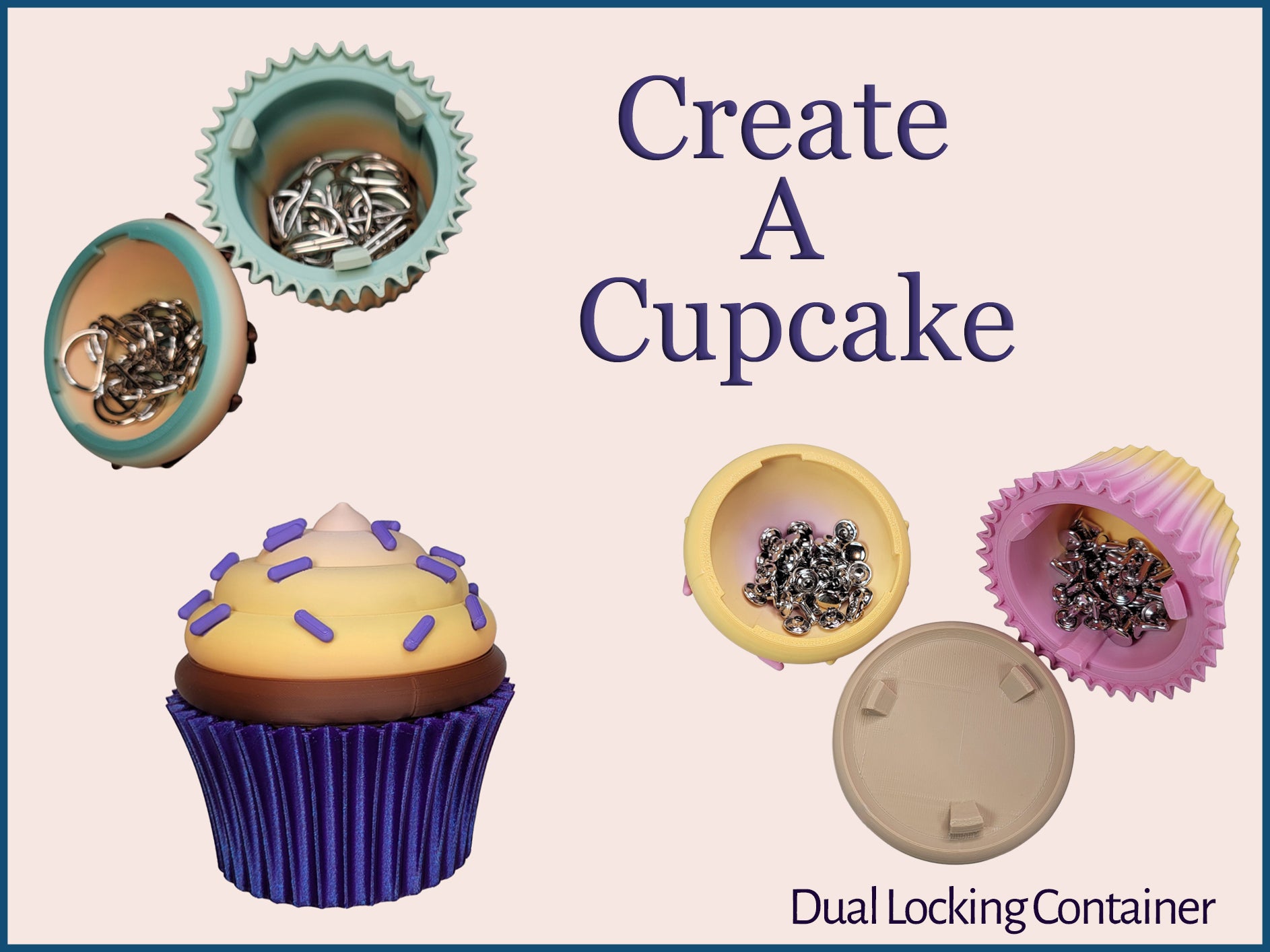 Cupcake Dual Container