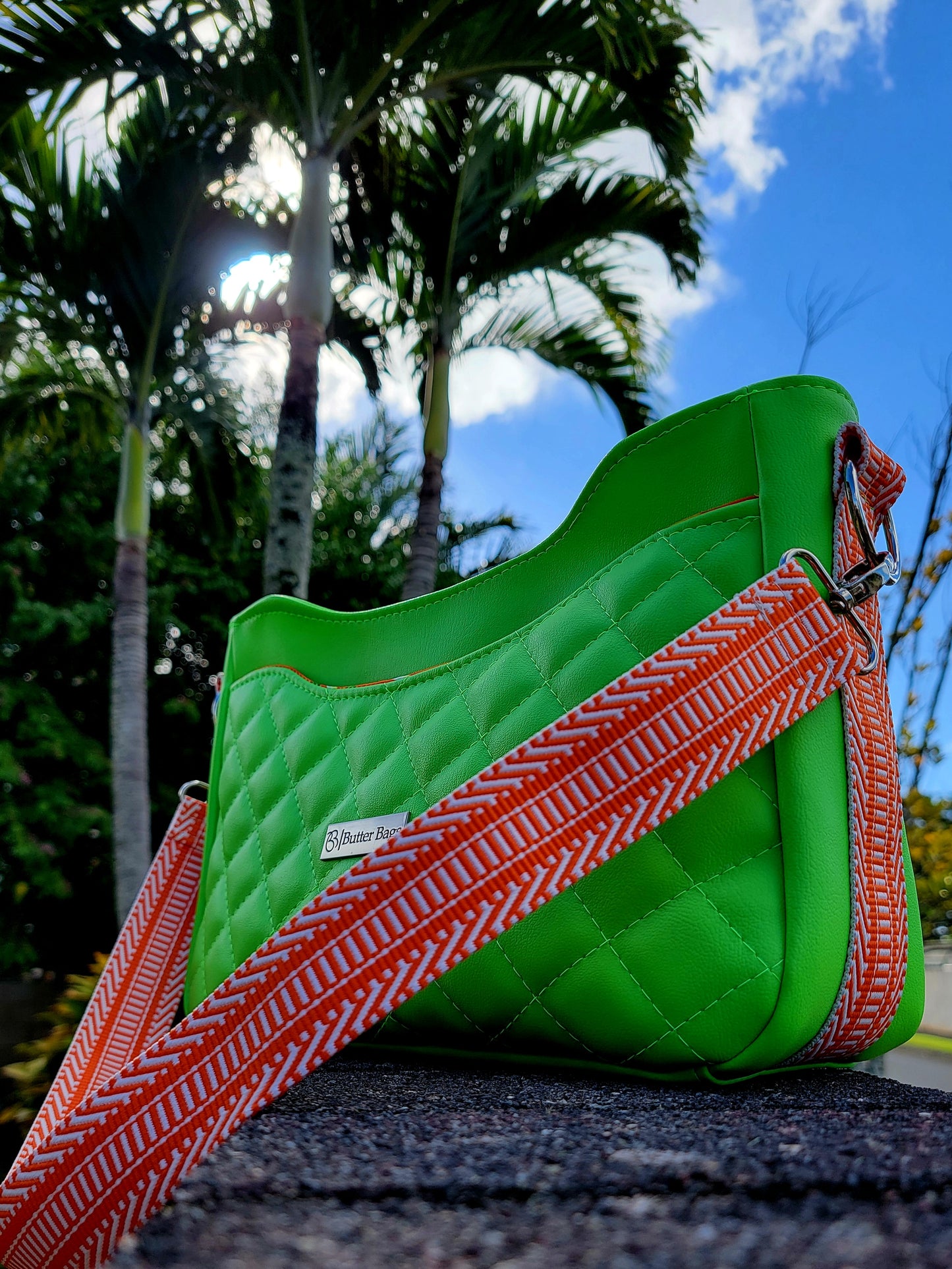Neon Green Quilted Kiana- Specialty
