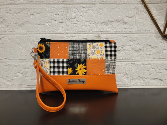 Quilted Fall Wristlet