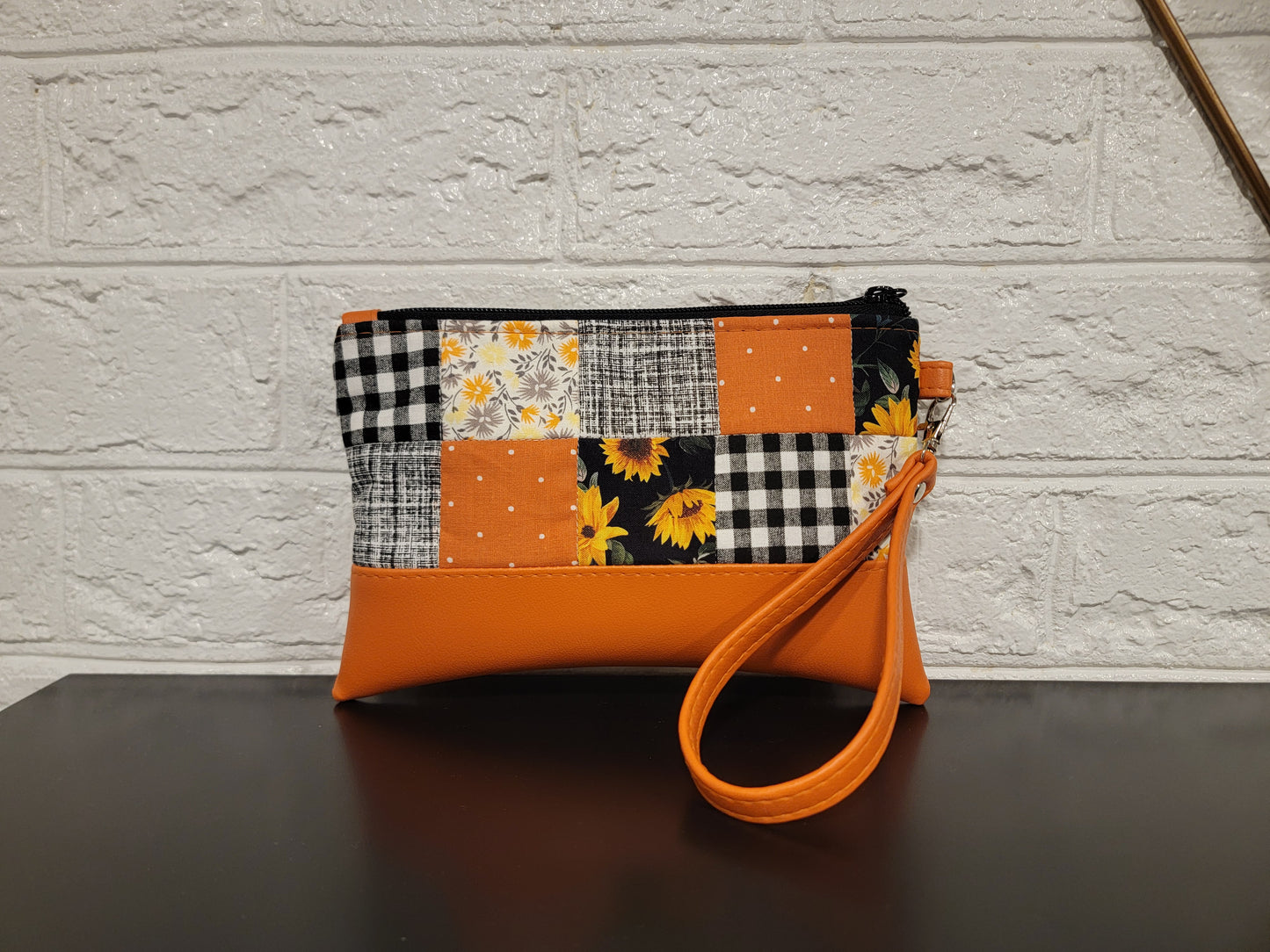Quilted Fall Wristlet