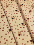 Purrfection Kittens- Paw Prints Red Fabric (half yard increment)