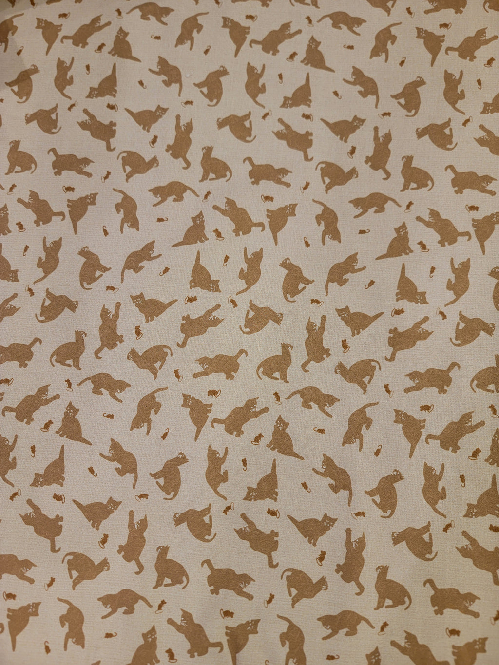 Purrfection Kittens- Dark Butter Cats Fabric (half yard increment)