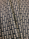 Purrfection Kittens- Meow Black Fabric (half yard increment)
