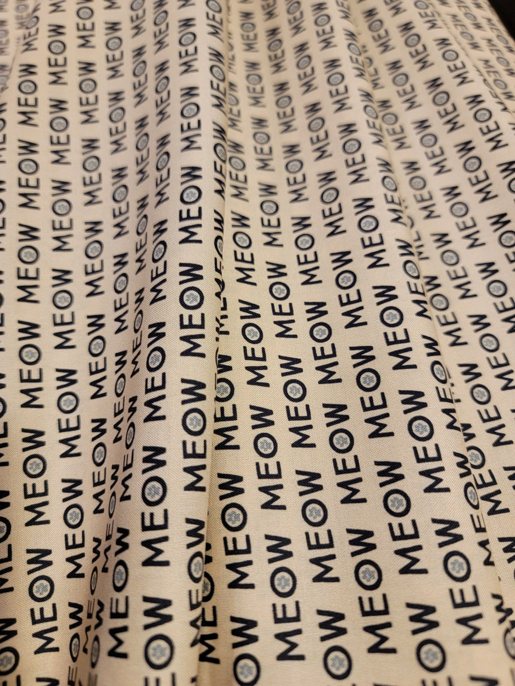 Purrfection Kittens- Meow Dark Butter Fabric (half yard increment)
