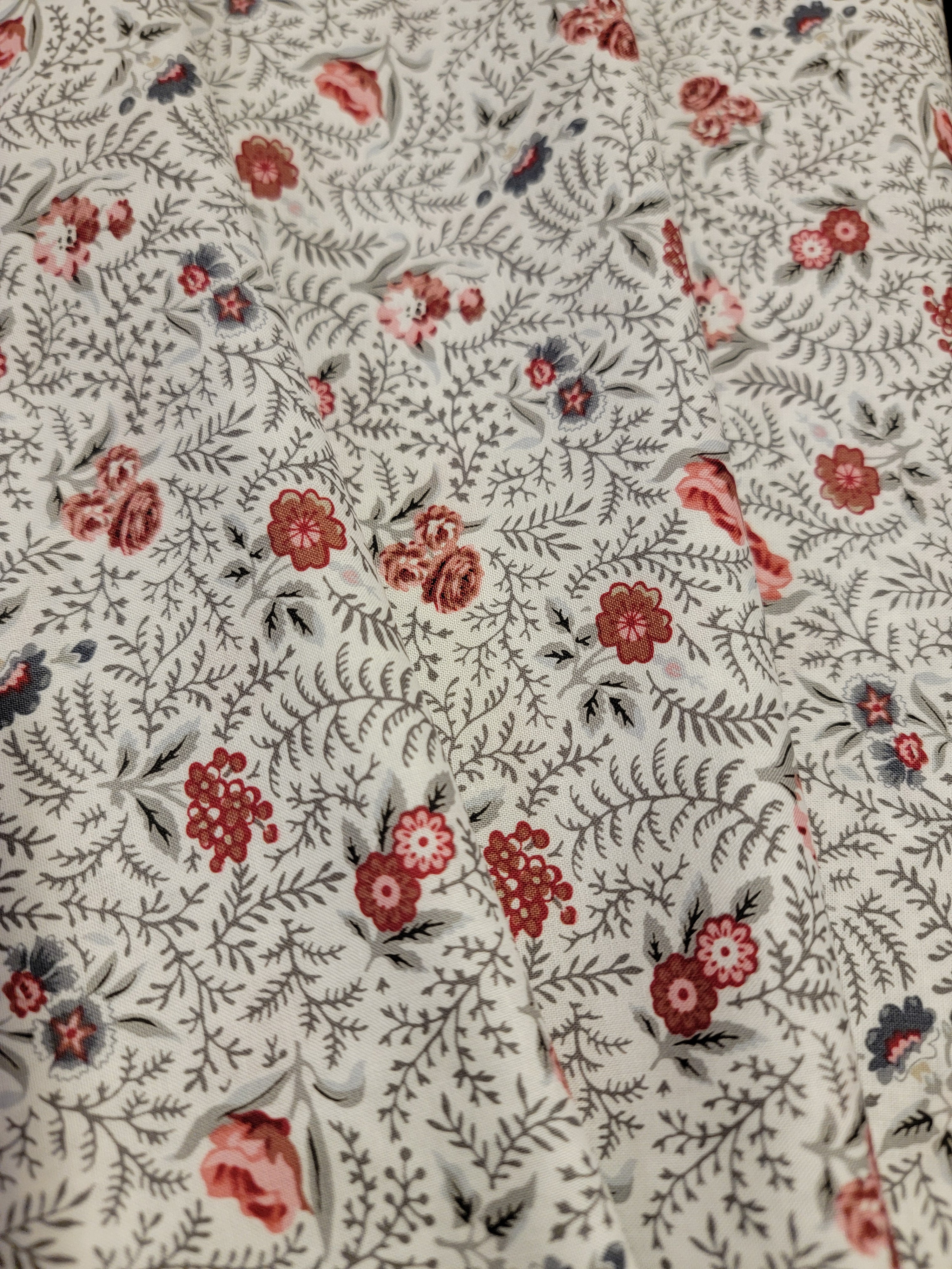 Audrey- Rose & Ferns Fabric (half yard increment)
