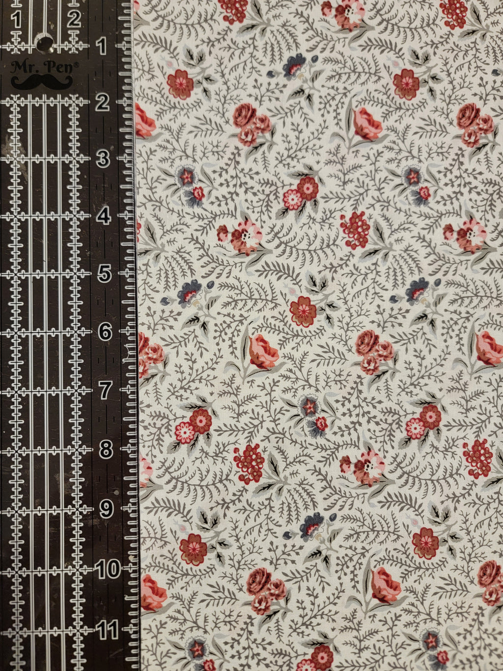 Audrey- Rose & Ferns Fabric (half yard increment)