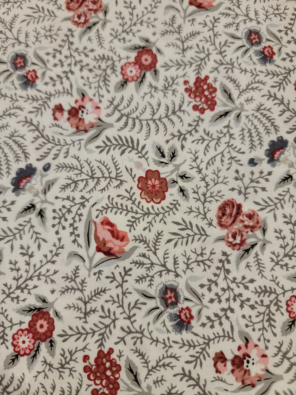Audrey- Rose & Ferns Fabric (half yard increment)