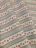 Audrey- Rose & Stripes Fabric (half yard increment)