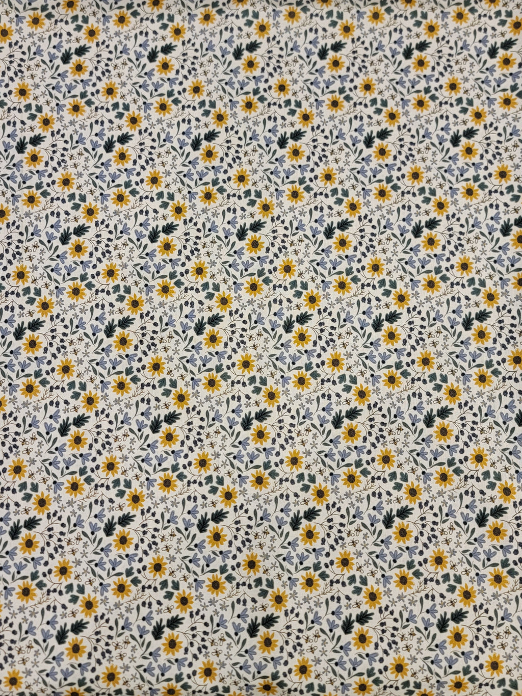 Honeybee- Sunflower Meadow Fabric (half yard increment)