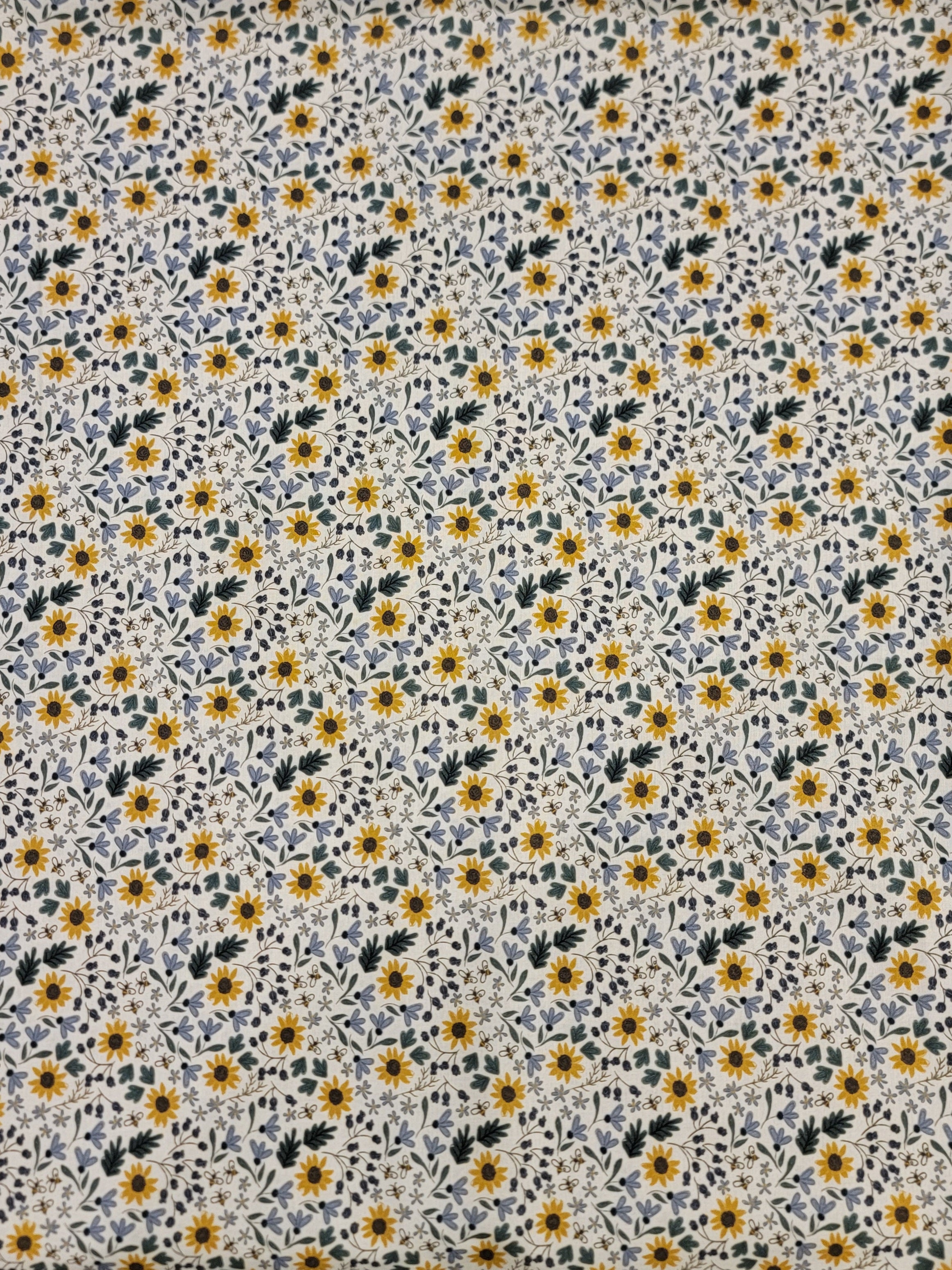 Honeybee- Sunflower Meadow Fabric (half yard increment)