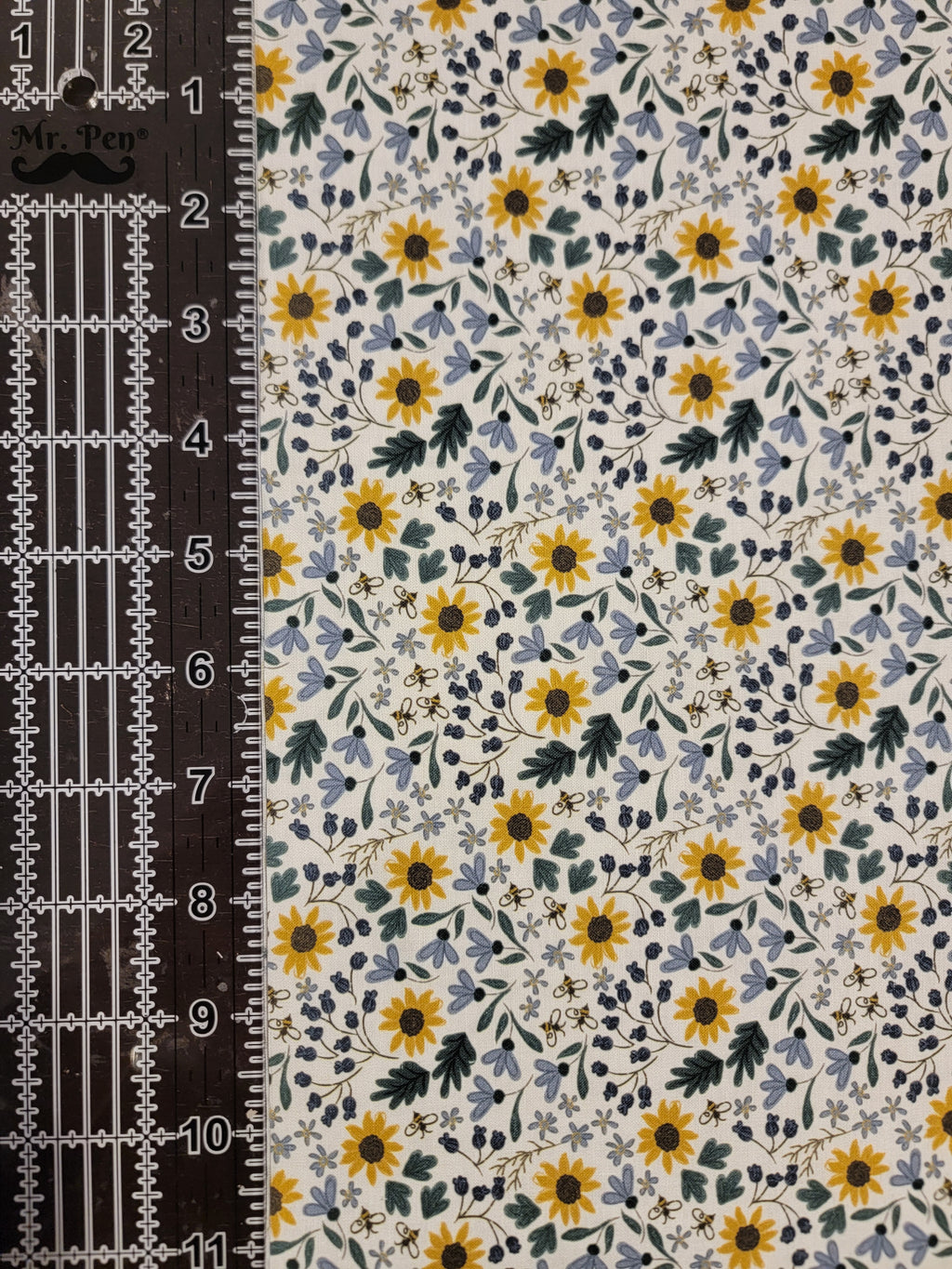 Honeybee- Sunflower Meadow Fabric (half yard increment)