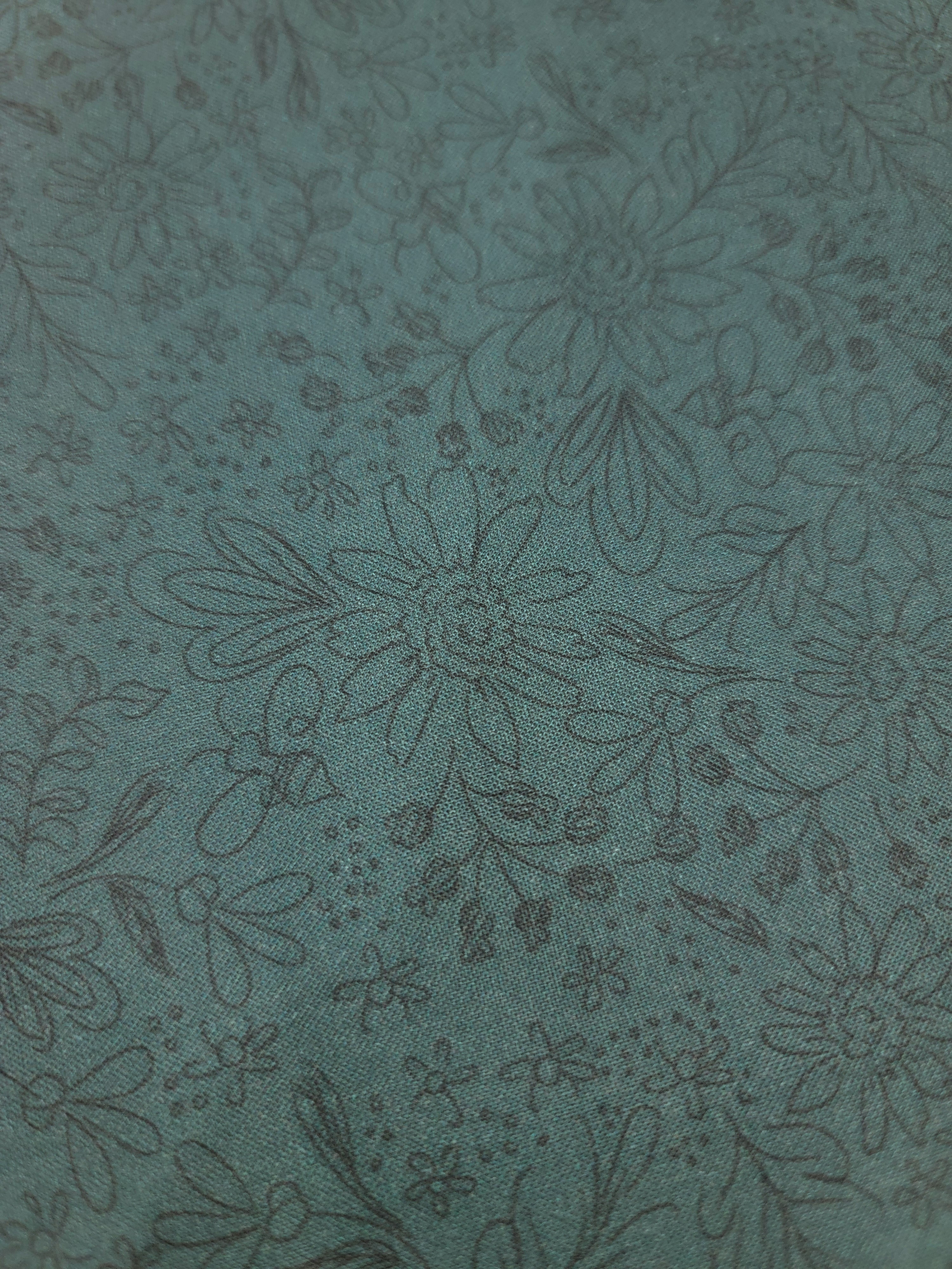 Honeybee- Forest Sketched Floral Fabric (half yard increment)