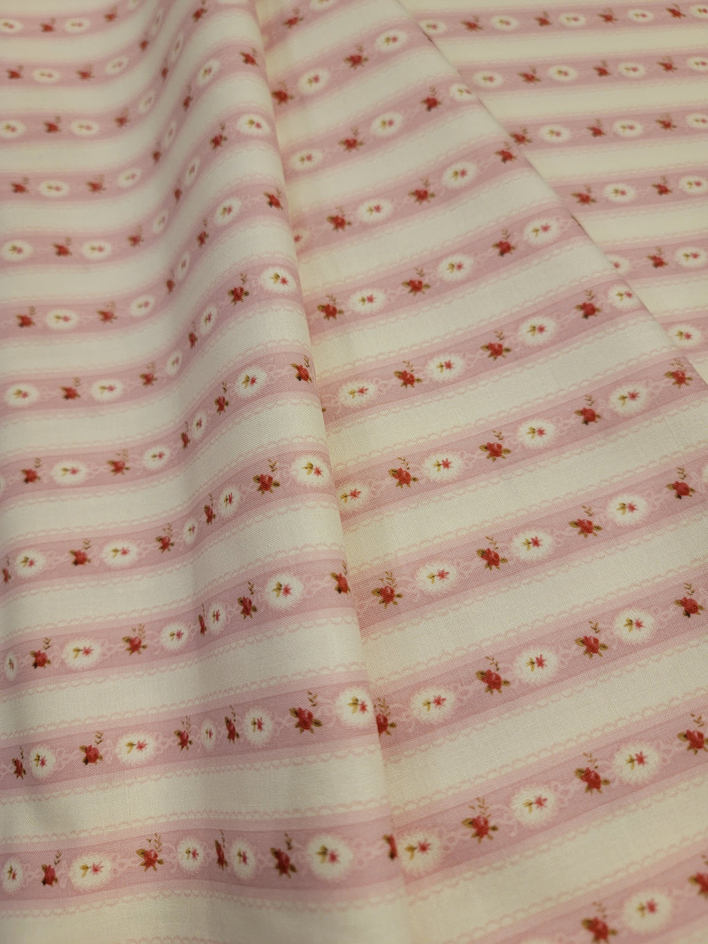 Charlotte- Rose & Ribbon Lace Fabric (half yard increment) (Copy)