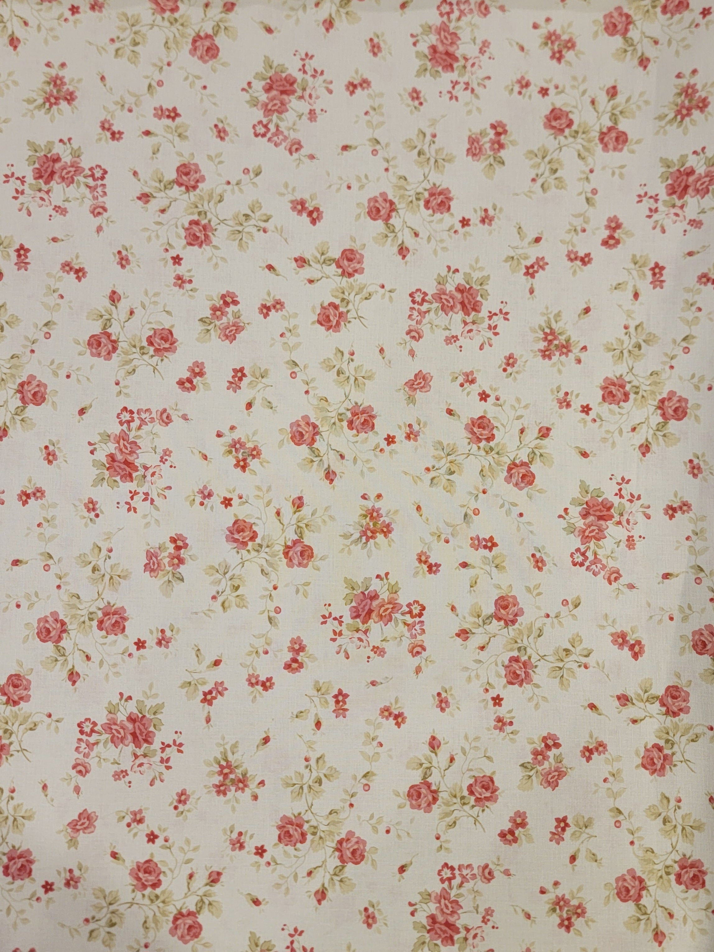 Charlotte- Vintage Rose Garden Fabric (half yard increment)