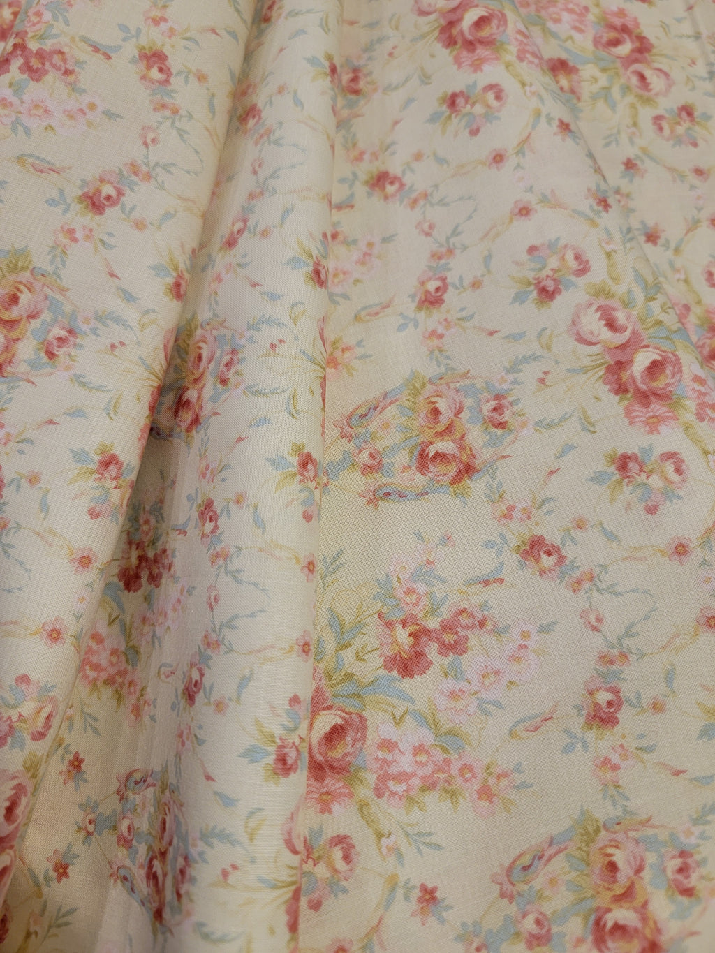 Charlotte- Antique Rose Boquet Fabric (half yard increment)
