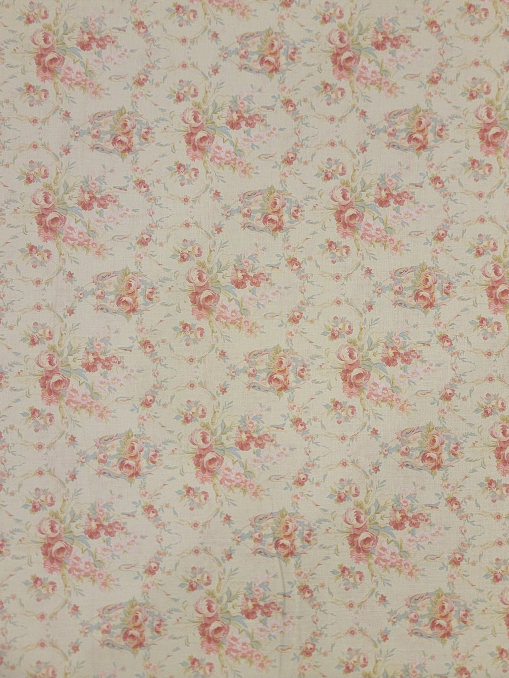 Charlotte- Antique Rose Boquet Fabric (half yard increment)