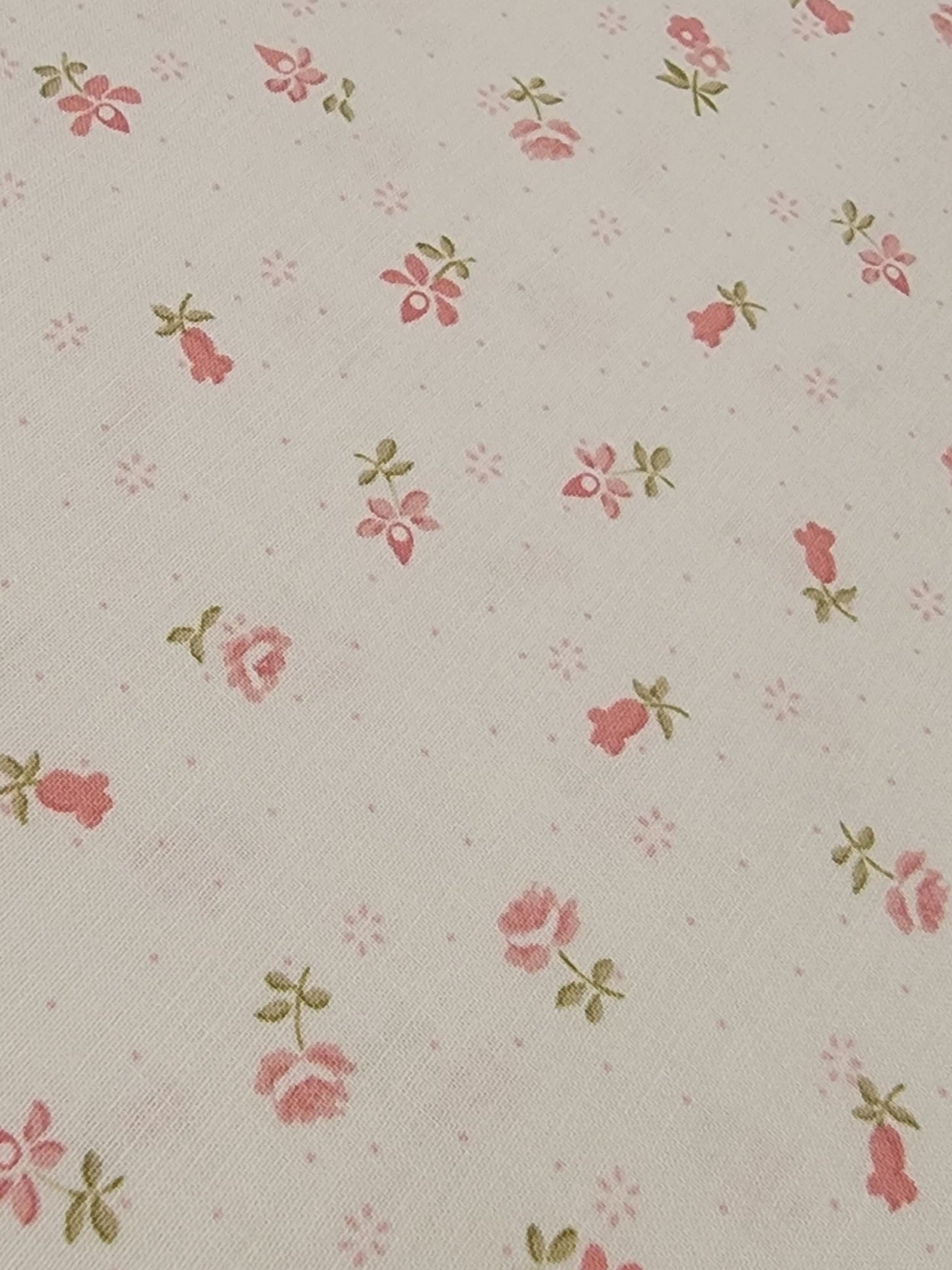 Charlotte- Petite Rosebud Fabric (half yard increment)