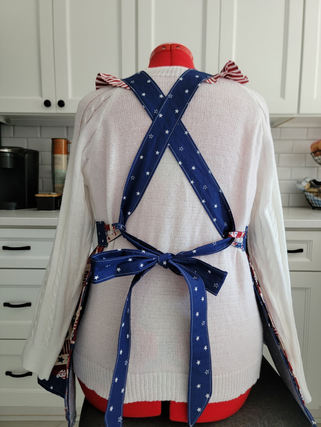 Americana Vintage Ruffle Pinafore Apron
