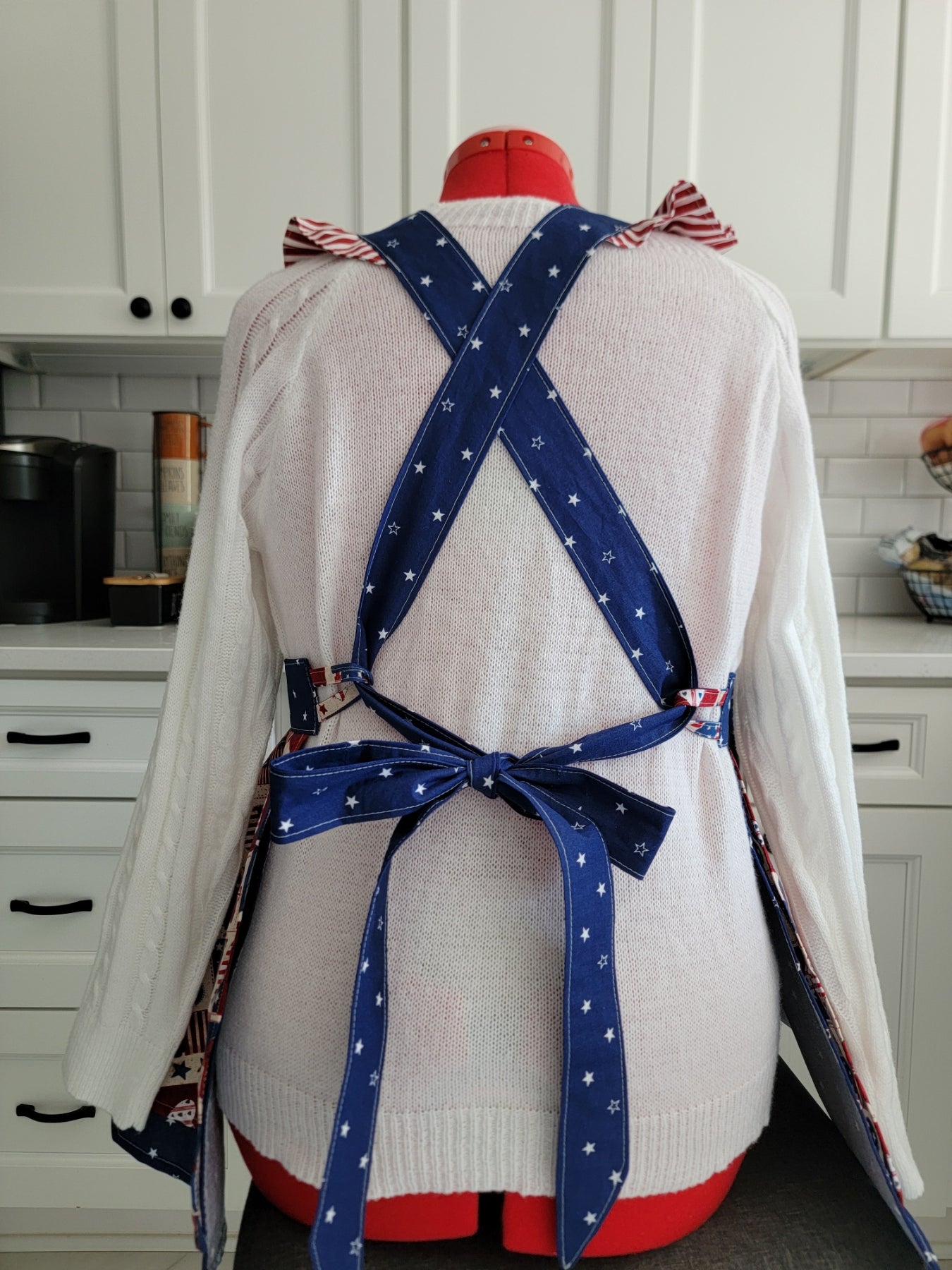 Americana Vintage Ruffle Pinafore Apron