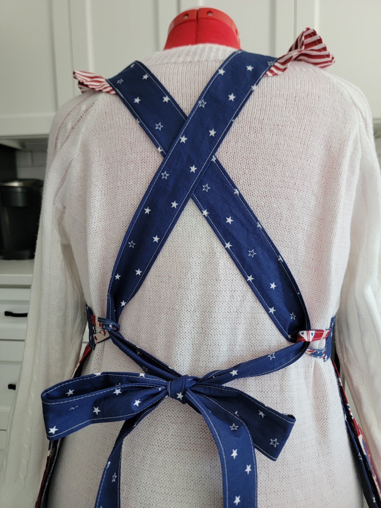 Americana Vintage Ruffle Pinafore Apron