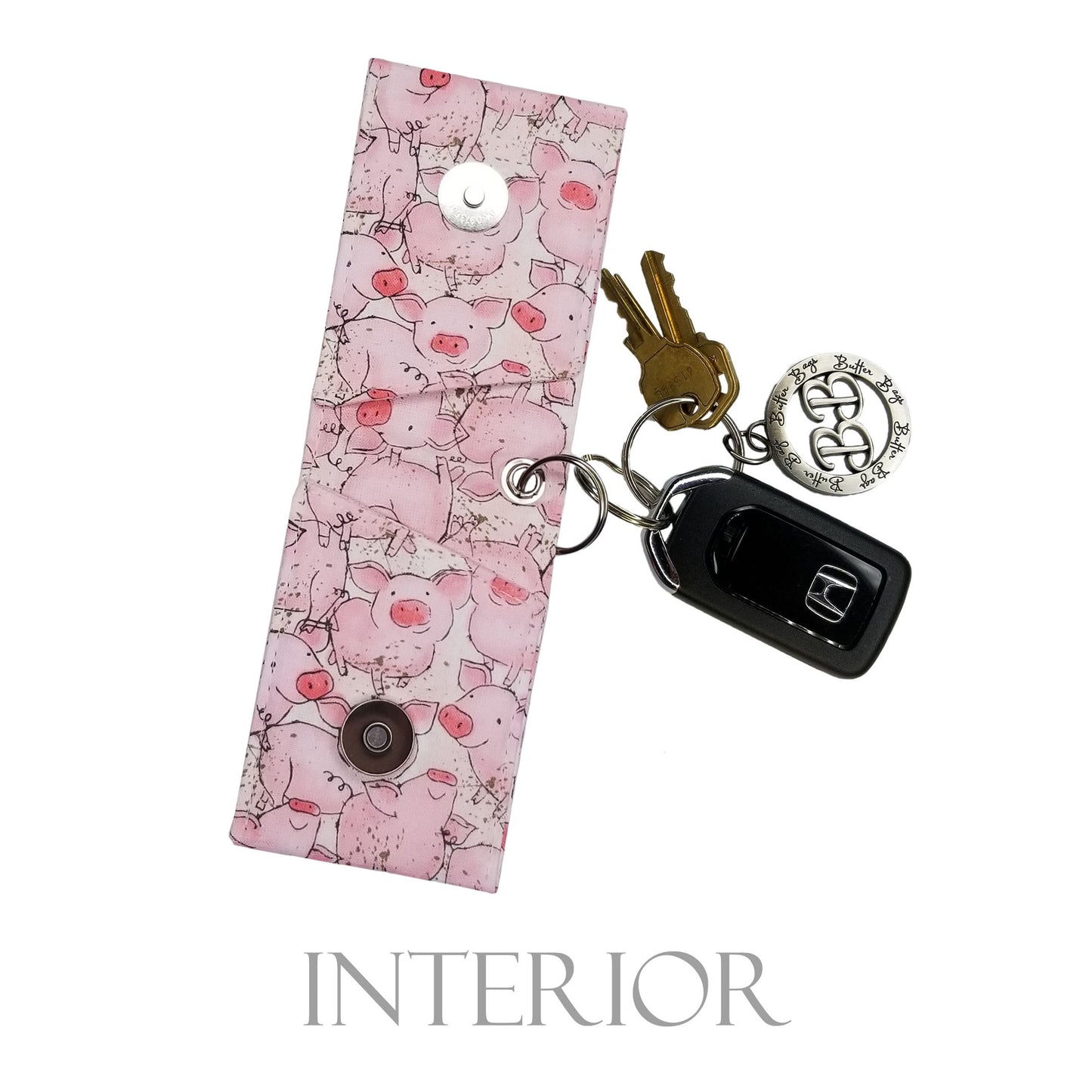Keychain Wallet- Digital Pattern