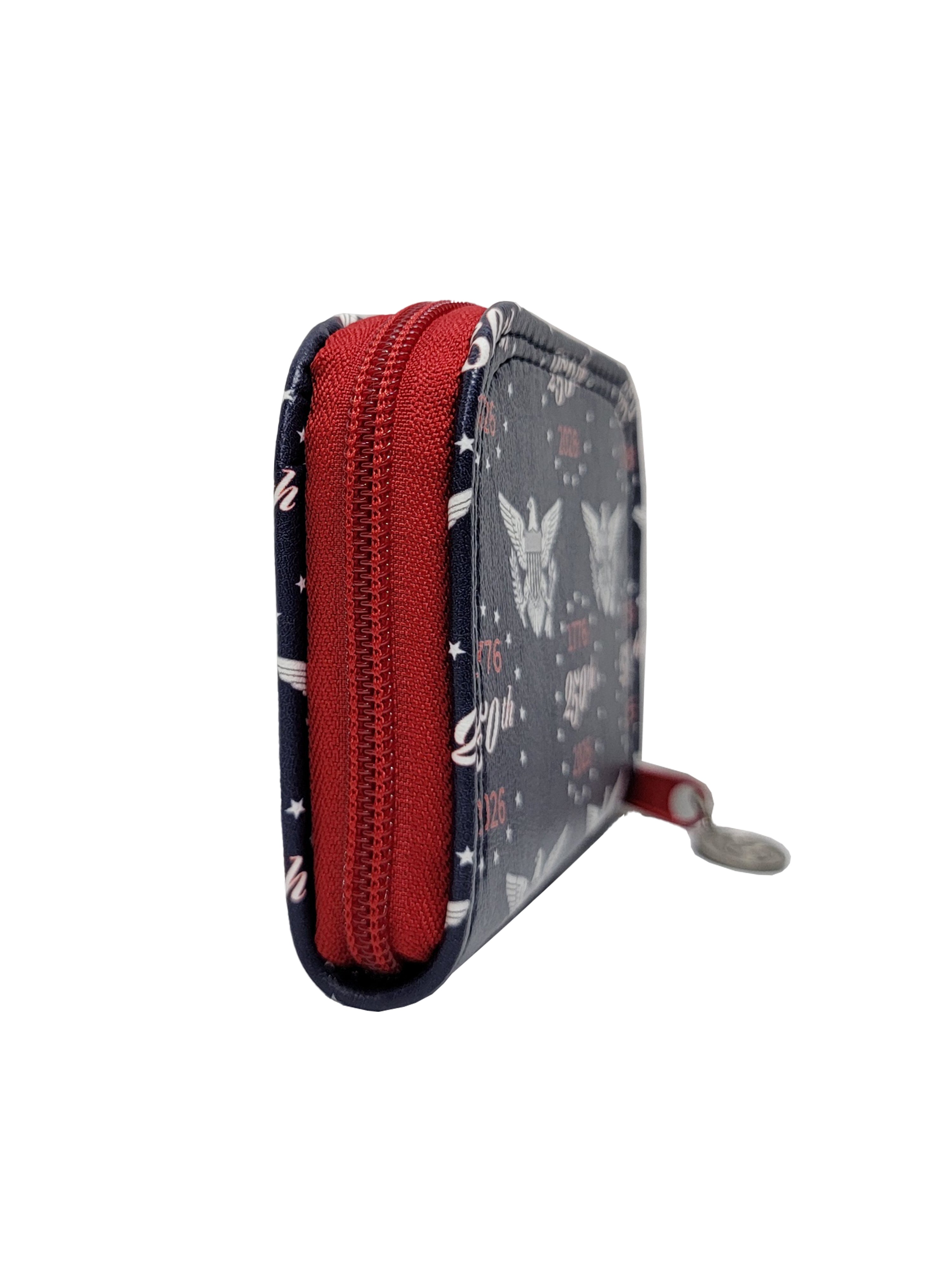 America 250 Mini Zip Around Wallet