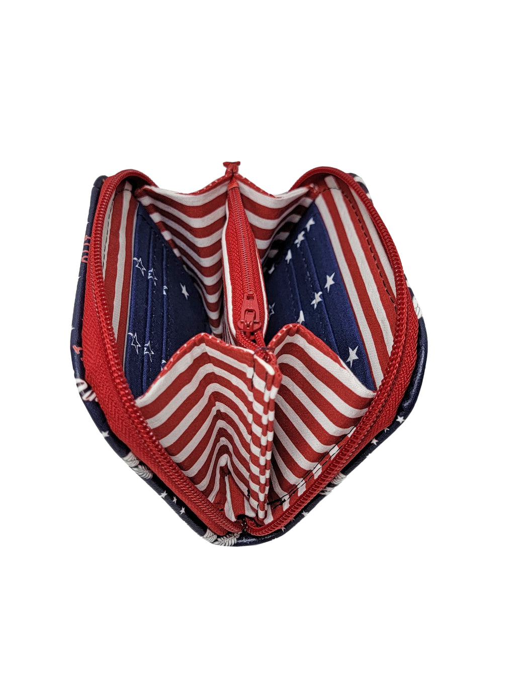 America 250 Mini Zip Around Wallet