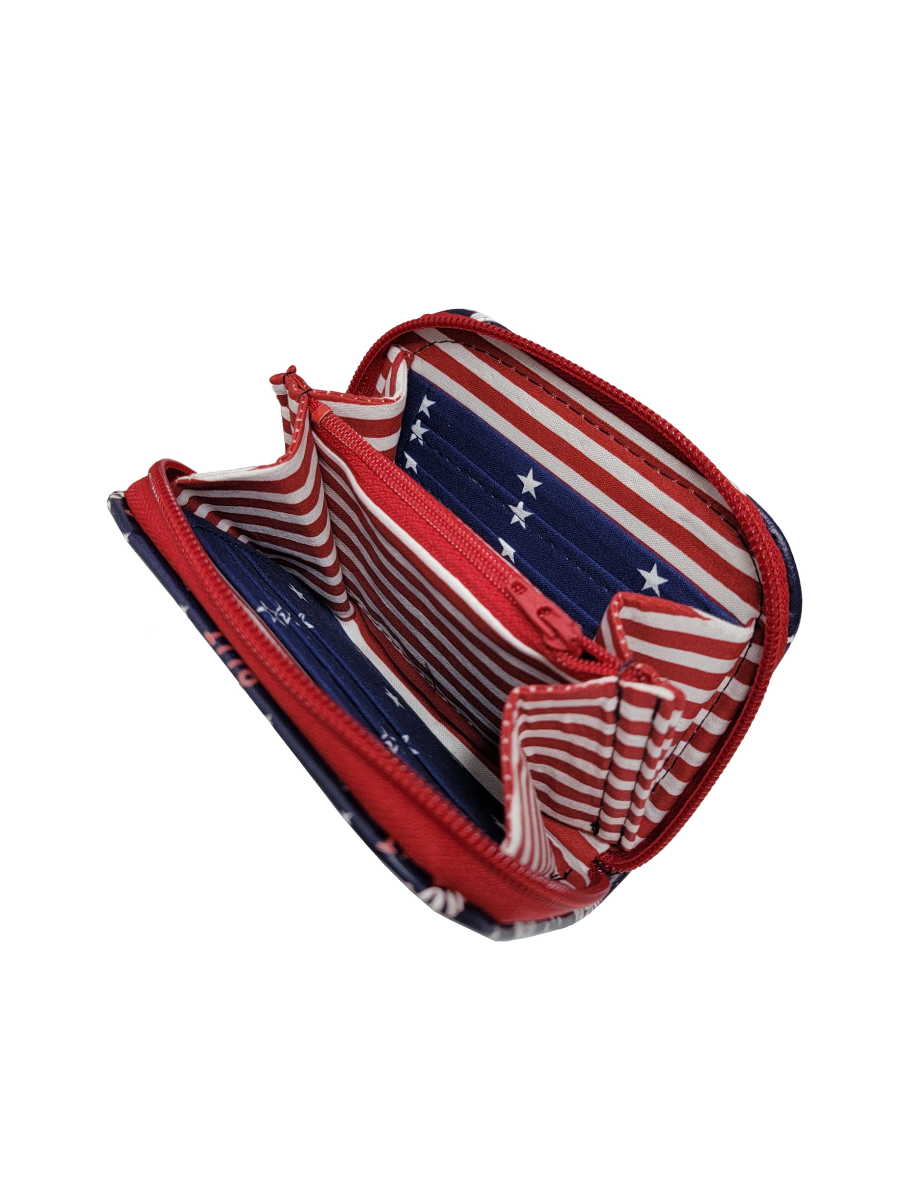 America 250 Mini Zip Around Wallet