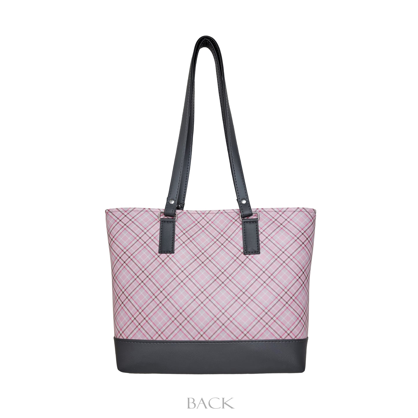 Pink & Grey Plaid Big B