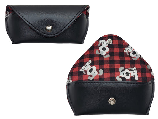 Black & Plaid Pups Case