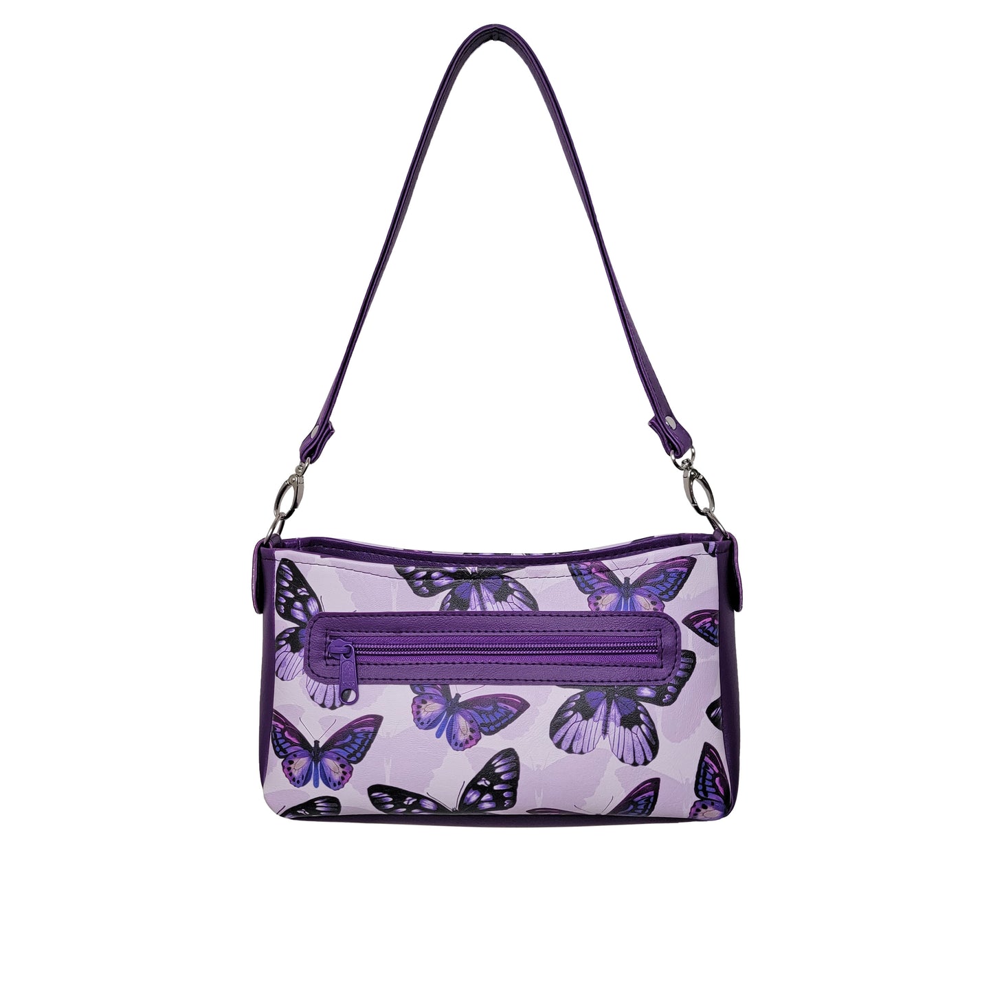 Purple Butterfly Aries Crossbody Bag